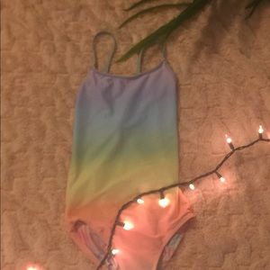 Girls justice reversible one piece swimsuit